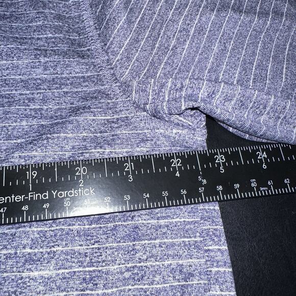 Cody James Core Men’s Medium Blue Striped Collared Lightweight Polo Shirt - Picture 5 of 6